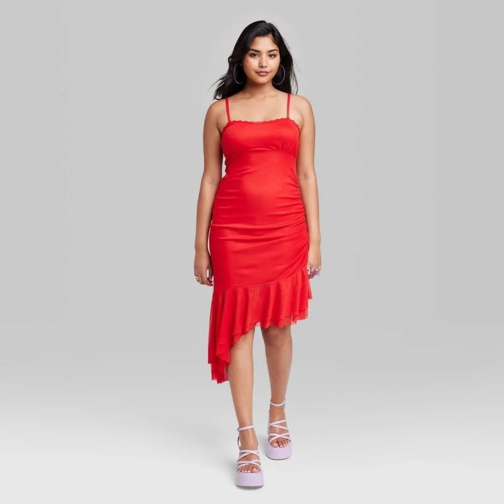 NWT! Wild Fable Sleeveless Midi Mesh Dress - Picture 2 of 6